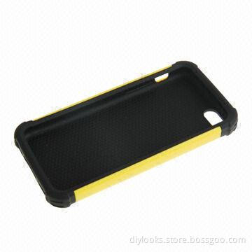 Football Texture Plastic + Silicone Combination Case for iPhone 5C